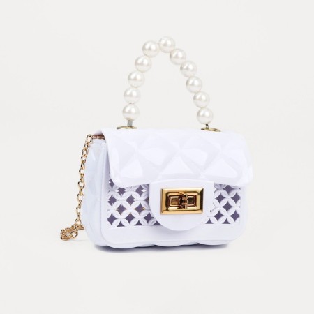 Baby bag on fasting, white color