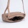 Bag Cross-Bodi with a zipper, dark beige color
