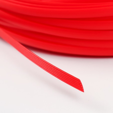 Artificial rattan 6 mm 100 m wave (red)-3