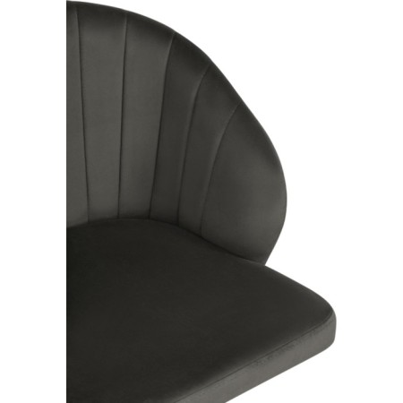 Computer chair Plastic/velor, black/graphite 59x60x78 cm-7