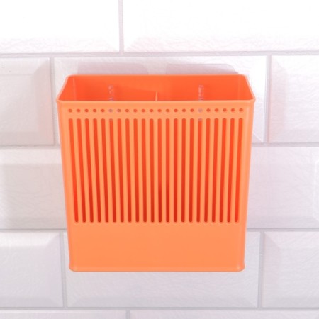 Organizer for storage "Classic", hinged, 2 sections, with an adhesive base, 14.5 × 14.5 × 7.5 cm, color mix-2