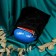 Musical instrument glucophone, blue, 8 petals, 15 x 9 cm