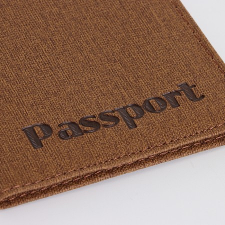 Passport cover, brown color-4
