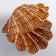 A set of caskets "shells", 3 pcs, in an open form 49 × 26 × 6, 45 × 24 × 5, 42 × 21 × 4 cm, rattan