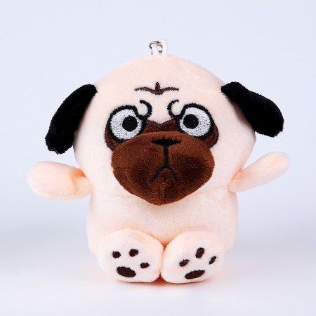 Soft toy "MOPS", on a key fob, 10 cm-3