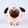 Soft toy "MOPS", on a key fob, 10 cm