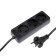 Excumber Uniel Standart, 3 sockets, 7 m, 10 a, 2500 watts, without salary, black