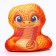 Antistress toy "Snake", orange