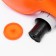 Diil roulette, 8 m, up to 50 kg, tape, rubberized pen, orange with gray