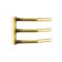 Domoterm electric heated towel rail "Laura", 500 x 700 mm, 9 crossbars, right, bronze