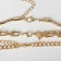 Necklace "chain" trend, 3 threads, color gold, 51 cm