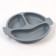 Set for feeding: bib, plate 2pcs, glass, devices, m & b, gray