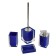 Black toilet brush, blue