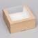 Confectionery packaging with a window, craft, 21 x 21 x 10 cm
