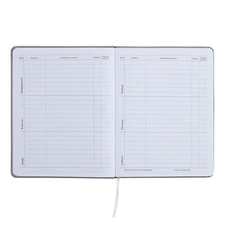 The universal diary for grade 1-11 did not take the sausage, solid cover, artificial leather, with foam rubber, liesse, 80 g/m2-6