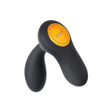 Prostate stimulator Svakom Vick Neo, silicone, 10 cm, black color-6