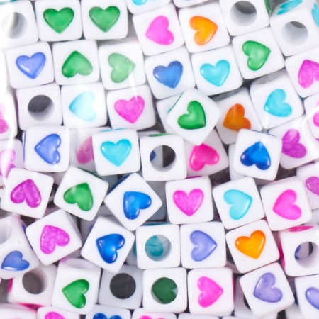 A set of plastic beads "Astra" 6 mm, 2 types of 20 g, (66882)-1