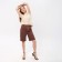 Shorts Women Bermuda Minaku: Enjoy, Chocolate Color, Rr. 46
