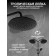 The shower system Zein Z1015, tropical and hand watering can, hose 150 cm, black