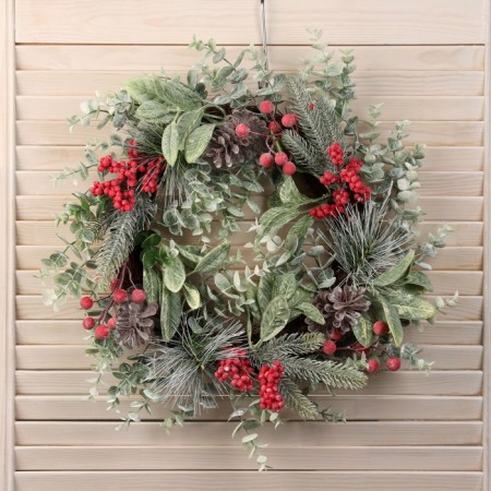 New Year's Wreath D-40 cm "Kalina Red"