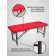 Cosmetological couch with a face for the face of the Massage Basic SV, size 180 × 60 × 72 cm, color red color