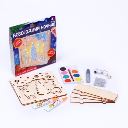 Set for creativity "New Year's Nightnik" from wood-1