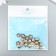 Buttons plastic for creativity on the leg "smooth ball" gold set 20 pcs 1x1 cm