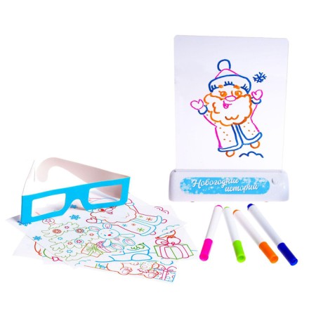 3D board for drawing "New Year stories", light, in a package