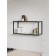 Hinged shelf 800, 800x250x360, black muar/Metropolitan Gray
