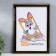 Photo frame plastic 21x30 cm black (289)