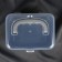 Boxing for storing sewing accessories, with a lid, 21 × 17.7 × 15.4 cm, the color is gray/transparent