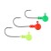 Lucky John Ball, 4 g, 4 g, mix, hook No. 01, BN color, 3 pcs.
