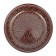 Largan Rishtan ceramics "Patterns", 25 cm, brown