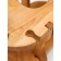 A table - a tray for wine with a removable menage of 4 ADELICA, 35 × 19 × 1.8 cm, height 21 cm, birch