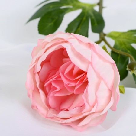 Artificial flowers "lush peony" 7x47 cm, pink-1
