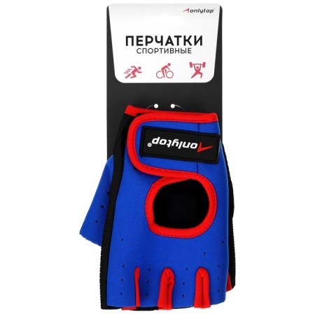 Gloves sports onlytop, p. M, blue/red color-5