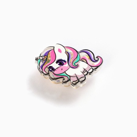 Hair hairpin, shaker "unicorn" 3.8 x 4cm-2