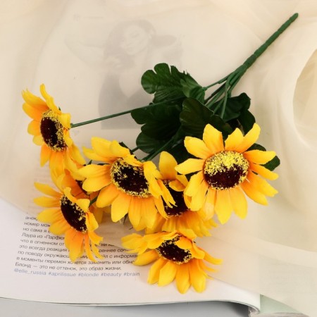 Bouquet "Rainbow sunflower" 30 cm d-7 cm