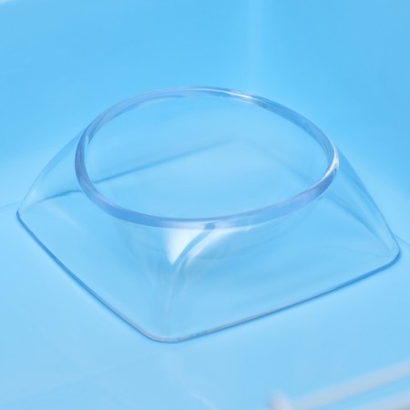 A cage for rodents with a plastic fortification of 47 x 30 x 32 cm, blue-6