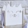 Kashpo wooden 10 × 9.5 × 11 cm Unique "Pussy", handle tape, white