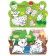 Coloring with stickers set of "kitten and friends", 8 pcs. 12 p.