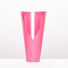 Floristic cone without bottom, folding, fuchsia, 32x30cm