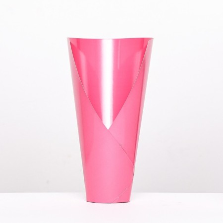 Floristic cone without bottom, folding, fuchsia, 32x30cm