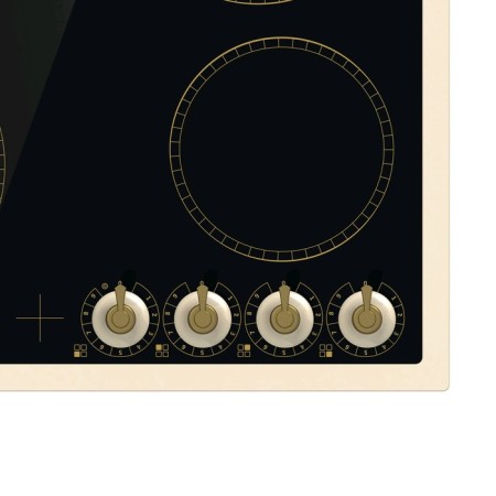 Gorenje EC642CLI hob, electric, 4 burners, Hi-Light, black-beige-3