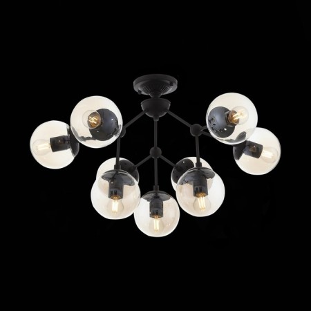 Ceiling Ceiling ST LUCE. SL549.402.09. Stampo. 9x40 watts, E27, 68x68x40 cm, black color-1