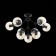 Ceiling Ceiling ST LUCE. SL549.402.09. Stampo. 9x40 watts, E27, 68x68x40 cm, black color