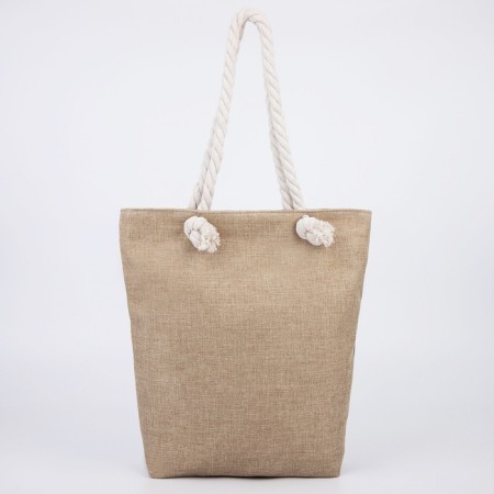 Bag Women's beach on lightning, white color-3