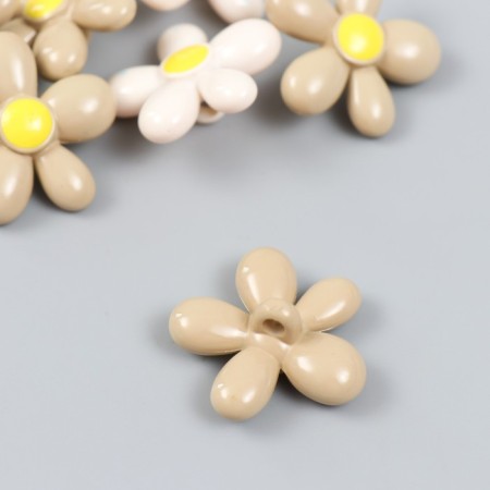 Busina for creativity plastic "Chamomile" Gloss Mix 1.2x3x3 cm-2