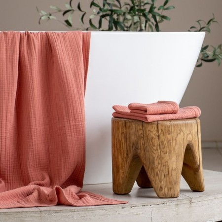 Pasionaria “Shifu”, Muslin, 250 gr, size 30x50 cm, Terracotta color