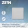 Ventilation grate Zein Lux RM2525C, 250 x 250 mm, with a grid, metal, gray